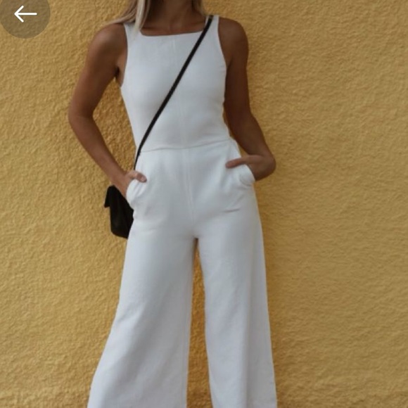 Aritzia Wilfred White Écoulement Jumpsuit - Picture 4 of 11